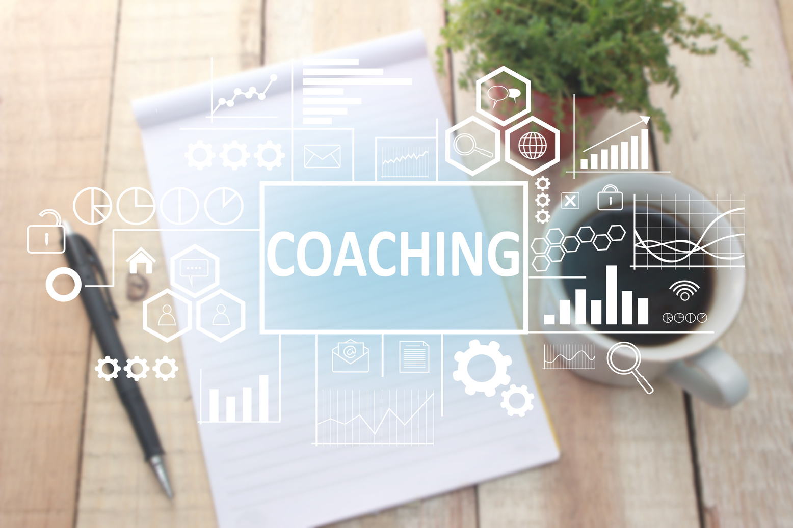 Coaching in Business Concept